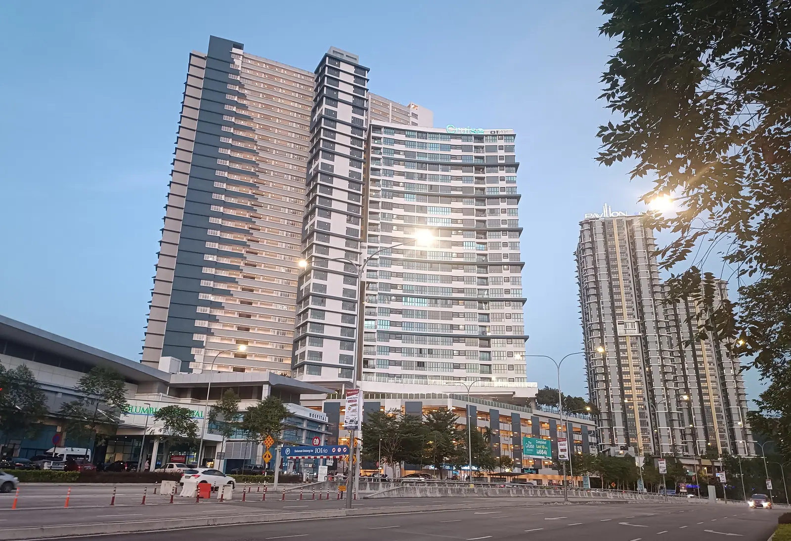 Bandar Puteri towers at dusk, a skyline familiar to anyone looking for KTV Puchong