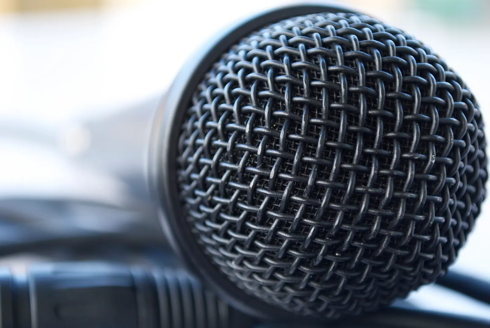 Close-up of a karaoke microphone, the starting point for our KTV guides
