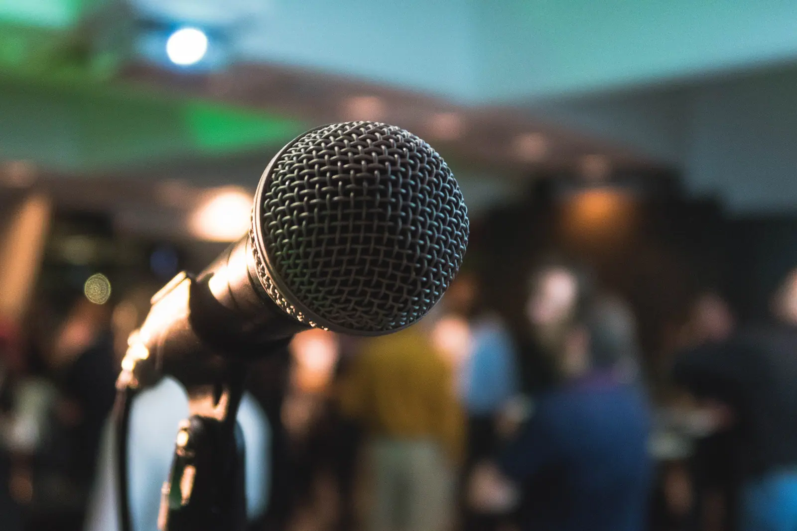 Microphone on stage, the kind of night out about KL KTV Guide covers